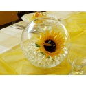 Skleněná váza koule - průměr 18cm