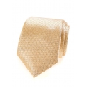 Zlatá pánská kravata se zlatým vzorem