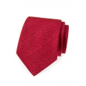 Červená pánská kravata se stříbrným třpytem