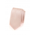 Broskvová pánská kravata s jemným vzorem