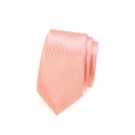 Lososová pánská kravata s jemným vzorem