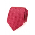 Červená pánská kravata se stříbrným vzorem