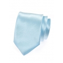 Modrá pánská kravata ze saténu