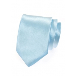Modrá pánská kravata ze saténu