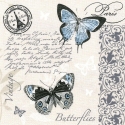 Svatební ubrousky - Vintage motýlci