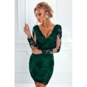 Smaragdově zelené šaty Ela