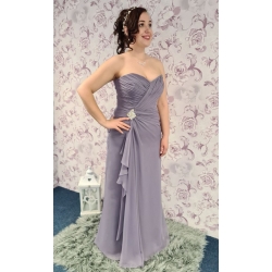 Dlouhé fialové šaty LINDA 