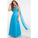 Dlouhé modré šaty VODNĚNKY